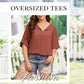 👚🌸 Plus-Size V-Ausschnitt-Tunika – 3/4 Arm, lockerer Schnitt, atmungsaktiv. Perfekt für Alltag, Büro & Reise. 50% RABATT! 🔥☀️