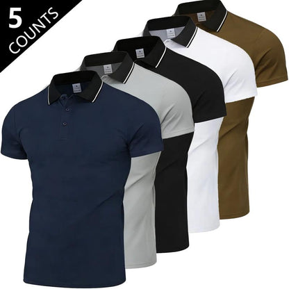 👔 ZEITLICH BEGRENZT 50% RABATT! ✨ Herren Poloshirt – Slim Fit, Kontrastkragen, Feuchtigkeitsableitend 🌀