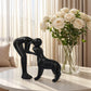 🐕🧑 Mann & Hund Skulptur Kunstfigur – 50% RABATT! Einzigartige Figur, warm & liebevoll, perfekt für Büro, Wohnzimmer & Schlafzimmer. 🔥🏠