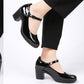 👠🖤 Damen Mary Jane Blockabsatz Schuhe – 50% RABATT! 7CM Absatz, runde Zehenpartie, Knöchelriemen – elegant & vielseitig für formelle & geschäftliche Anlässe. 💼