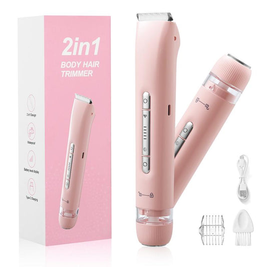✨🌸 Elektrischer Bikini-Trimmer – 50% RABATT! Wiederaufladbar, IPX7 wasserdicht, schmerzfrei – perfekt für Gesicht, Achseln & Beine. 🎁💖