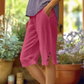 🔥Letzter Tag! 50% Rabatt🩳Damen einfarbige Shorts mit Seitentaschen