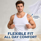 💪👕 6er-Pack Herren Atmungsaktive Sport-Tanktops – 60% RABATT! Ultraweich, leicht, gerippte Textur – Gym & Alltag. 🔥✨
