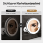 💄 LED Kosmetikspiegel mit 10-facher Vergrößerung – Saugnapf, 360° drehbar & faltbar, für Bad & Make-up