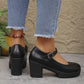 👠🖤 Damen Mary Jane Blockabsatz Schuhe – 50% RABATT! 7CM Absatz, runde Zehenpartie, Knöchelriemen – elegant & vielseitig für formelle & geschäftliche Anlässe. 💼