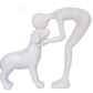 🐕🧑 Mann & Hund Skulptur Kunstfigur – 50% RABATT! Einzigartige Figur, warm & liebevoll, perfekt für Büro, Wohnzimmer & Schlafzimmer. 🔥🏠