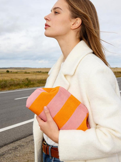 👜 Damen Clutch Bag mit gewebtem Streifenmuster – stilvoll, vielseitig & praktisch – perfekt für Abendveranstaltungen, Partys & besondere Anlässe – elegantes Accessoire für jeden Look