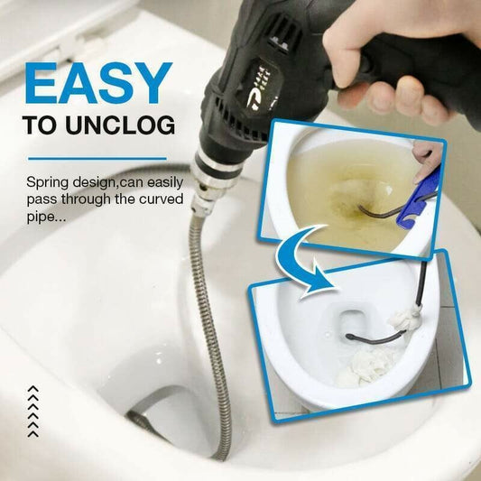 🔧🔥 FRÜHLINGSERWACHEN: 50% RABATT! Elektrische Abfluss-Baggerfeder – Spiralfeder für Rohrreinigung, handlich & effektiv – Ideal für Waschbecken, Dusche & Toilette ✨