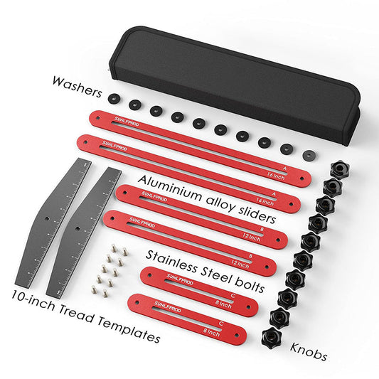 📐✨ Multifunktionales Treppenmesslineal – 50% RABATT! Aluminiumlegierung, verstellbar & klappbar – präzise Messung für Profis & Heimwerker. 🔥