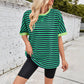 👕🌸 Gestreiftes Damen-T-Shirt – entspannte Passform, weicher Stoff, vielseitig kombinierbar. 50% RABATT! 🔥☀️