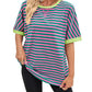 👕🌸 Gestreiftes Damen-T-Shirt – entspannte Passform, weicher Stoff, vielseitig kombinierbar. 50% RABATT! 🔥☀️