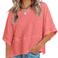 👕 50% RABATT! 🌸 Einfarbiges Damen T-Shirt mit Glockenärmeln – Locker geschnittenes Sommeroberteil aus weichem Stoff in 3 Farben✨