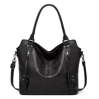 👜  50% RABATT! ✨ Kunstleder-Shopper Damen – Vielseitig, Praktische Fächer, Set mit Beutel 💼