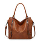 👜  50% RABATT! ✨ Kunstleder-Shopper Damen – Vielseitig, Praktische Fächer, Set mit Beutel 💼