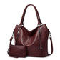 👜  50% RABATT! ✨ Kunstleder-Shopper Damen – Vielseitig, Praktische Fächer, Set mit Beutel 💼