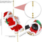 🎁Weihnachtsangebot 50% RABATT🎅Elektrischer kletternder Weihnachtsmann am Kamin – Musikspielzeug🎄