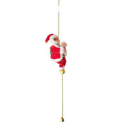 🎁Weihnachtsangebot 50% RABATT🎅Elektrischer kletternder Weihnachtsmann am Kamin – Musikspielzeug🎄