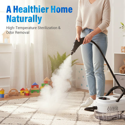 🧼 50% RABATT! 🔥 Hochtemperatur-Dampfreiniger – 105°C Dampf, 15 s Aufheizzeit & 6 Dampfstufen – 1100 ml Tank, tötet 99,9% der Keime ohne Chemie – Reinigungswunder für viele Oberflächen ✨