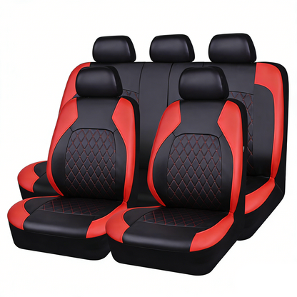 🔥 60% RABATT! 🎁 9-teiliges Autositzbezug-Set aus Leder – Universelle Passform, langlebig & pflegeleicht – Perfekt für Komfort & Schutz im Auto 🚗