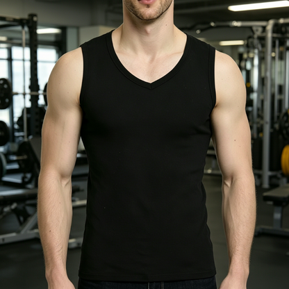 💪👕 6er-Pack Herren Atmungsaktive Sport-Tanktops – 60% RABATT! Ultraweich, leicht, gerippte Textur – Gym & Alltag. 🔥✨