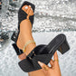 📢 50% RABATT! 👡 Damen Blockabsatz-Pantoletten mit eckiger Zehenpartie & Raffung – Stylisch, bequem & vielseitig – Perfekt für Sommer, Büro & Freizeit 🌸