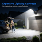 ☀️Solarlampe Außen mit Bewegungsmelder – IP67 Wasserdicht, 240° Weitwinkel & LFP-Akku