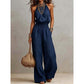 👗 50% RABATT! ✨ Damen eleganter rückenfreier Neckholder-Overall – Figurbetont & stilvoll – Perfekt für Sommerfeste, Dates oder besondere Anlässe – luftiger Stoff mit verführerischem Schnitt 🌸💃🌙