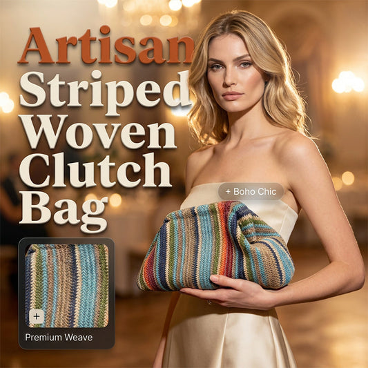 👜 Damen Clutch Bag mit gewebtem Streifenmuster – stilvoll, vielseitig & praktisch – perfekt für Abendveranstaltungen, Partys & besondere Anlässe – elegantes Accessoire für jeden Look