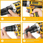 📢📢50% RABATT!! ⏰ 21V Akku-Bohrschrauber – 45Nm, 2 Akkus & LED 🔋