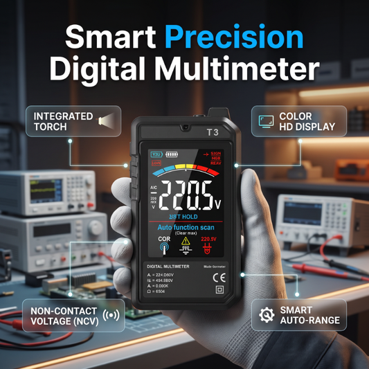 🔧⚡ Portables 4000 Counts Smart Digital-Multimeter – 50% RABATT! Präzise Messungen, übersichtliches Display, ideal für Elektriker & Heimwerker. 🔥💪