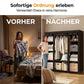 ⏰【Limitiertes Angebot – 50% Rabatt!】👔Einfach zu montierender Kleiderschrank aus Vliesstoff