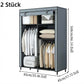 ⏰【Limitiertes Angebot – 50% Rabatt!】👔Einfach zu montierender Kleiderschrank aus Vliesstoff