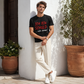 🔥Solange der Vorrat reicht 50 % Rabatt!🎉Witziges deutsches Slogan-T-Shirt für Herren, schwarz, Kurzarm, Rundhalsausschnitt