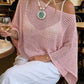 💎✨ Asymmetrisches Strick-Poncho-Oberteil – 50% RABATT! Leichter Glanz, asymmetrischer Schnitt, moderner Look – perfekt für jeden Anlass. 🔥🌸