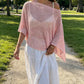 💎✨ Asymmetrisches Strick-Poncho-Oberteil – 50% RABATT! Leichter Glanz, asymmetrischer Schnitt, moderner Look – perfekt für jeden Anlass. 🔥🌸
