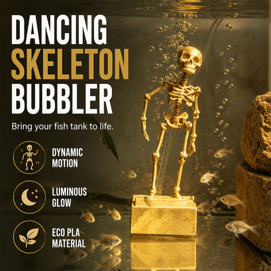 ⏳Nur für kurze Zeit 50 % Rabatt💥Tanzendes Skelett als Aquarium-Dekoration💀3D-gedruckte Figur mit Wasserströmung, Halloween-Dekoration für das Aquarium🐠✨