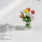 🌸✨ Miniatur-Glasblumen mit Vase – 50% RABATT! 7 farbige Glasblüten, 6cm Höhe, elegante Glaskunst – blüht für immer.
