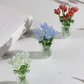🌸✨ Miniatur-Glasblumen mit Vase – 50% RABATT! 7 farbige Glasblüten, 6cm Höhe, elegante Glaskunst – blüht für immer.