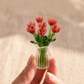 🌸✨ Miniatur-Glasblumen mit Vase – 50% RABATT! 7 farbige Glasblüten, 6cm Höhe, elegante Glaskunst – blüht für immer.