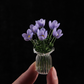 🌸✨ Miniatur-Glasblumen mit Vase – 50% RABATT! 7 farbige Glasblüten, 6cm Höhe, elegante Glaskunst – blüht für immer.
