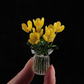 🌸✨ Miniatur-Glasblumen mit Vase – 50% RABATT! 7 farbige Glasblüten, 6cm Höhe, elegante Glaskunst – blüht für immer.