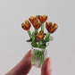 🌸✨ Miniatur-Glasblumen mit Vase – 50% RABATT! 7 farbige Glasblüten, 6cm Höhe, elegante Glaskunst – blüht für immer.