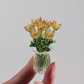 🌸✨ Miniatur-Glasblumen mit Vase – 50% RABATT! 7 farbige Glasblüten, 6cm Höhe, elegante Glaskunst – blüht für immer.