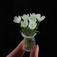 🌸✨ Miniatur-Glasblumen mit Vase – 50% RABATT! 7 farbige Glasblüten, 6cm Höhe, elegante Glaskunst – blüht für immer.