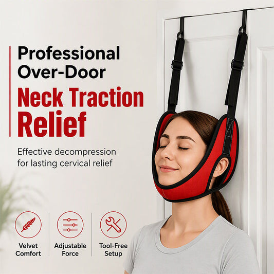 🧘✨ Nacken-Traktionsschlinge – 50% RABATT! Türgestützte Nackenentlastung, verstellbare Gurte, bequeme Passform – tägliche Entspannung. 💆‍♂️