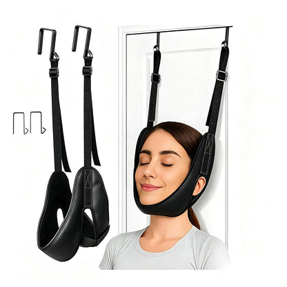 🧘✨ Nacken-Traktionsschlinge – 50% RABATT! Türgestützte Nackenentlastung, verstellbare Gurte, bequeme Passform – tägliche Entspannung. 💆‍♂️