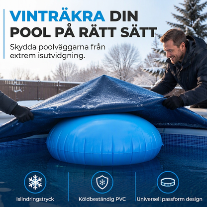 ❄️ Aufblasbare Pool-Winterabdeckung – Rund, langlebig & wetterfest ✨