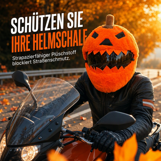 📢📢50% RABATT !!⏰Lustige Motorradhelm-Überzug aus Plüsch, universell passend, cartoon- und feiertagsbezogene Schutzhülle für Weihnachten, Halloween und Outdoor-Fahrten