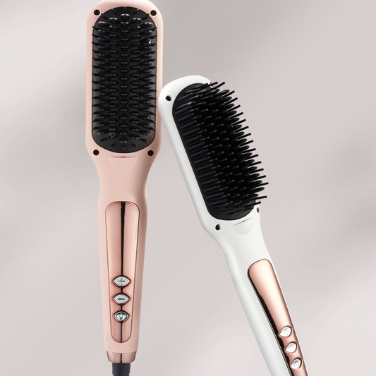 💇 2-in-1 Haarbürste mit Wärmeregelung – 50% RABATT! Glätten, Formen & Volumen in einem Schritt, PTC-Heizelement – glattes Finish ohne Ziepen. ✨