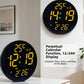 ⏰✨ Smart Digital Wanduhr – 50% RABATT! Bluetooth-Zeitsync, RGB-Farben, Kalender mit Temperatur & Luftfeuchtigkeit – modernes Wohnen.